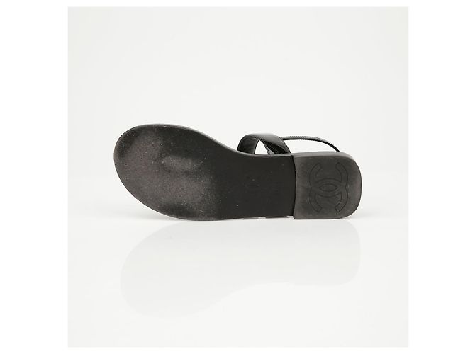 Chanel Sandali T-Strap Logo CC - vista 12