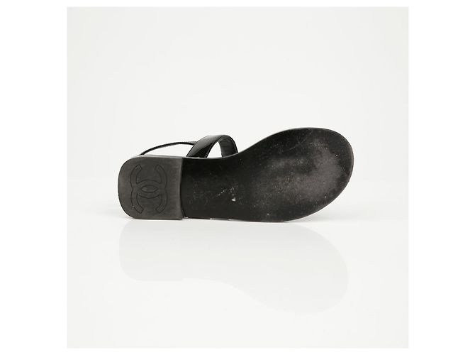 Chanel Sandali T-Strap Logo CC - vista 13