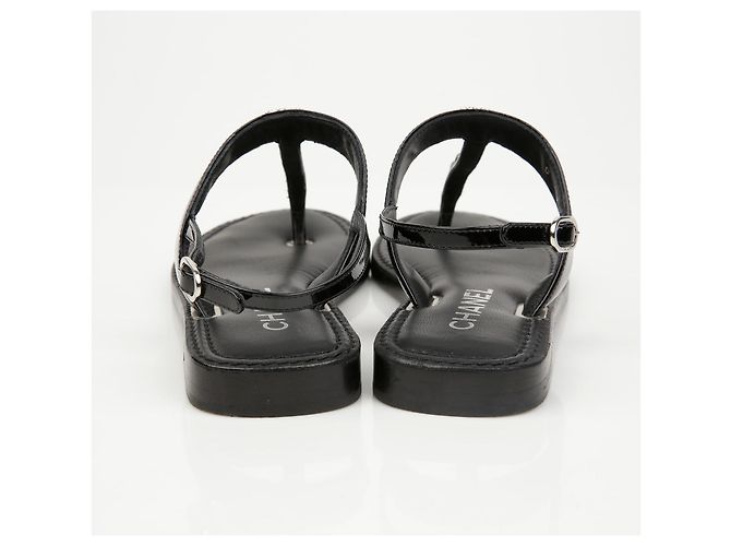 Chanel Sandali T-Strap Logo CC - vista 8