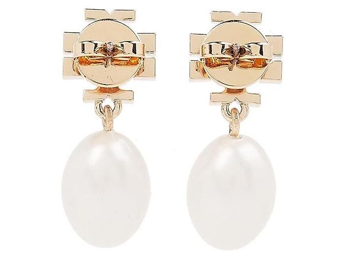 Tory Burch Orecchini Kira Pavé Pearl Drop da donna - vista 2