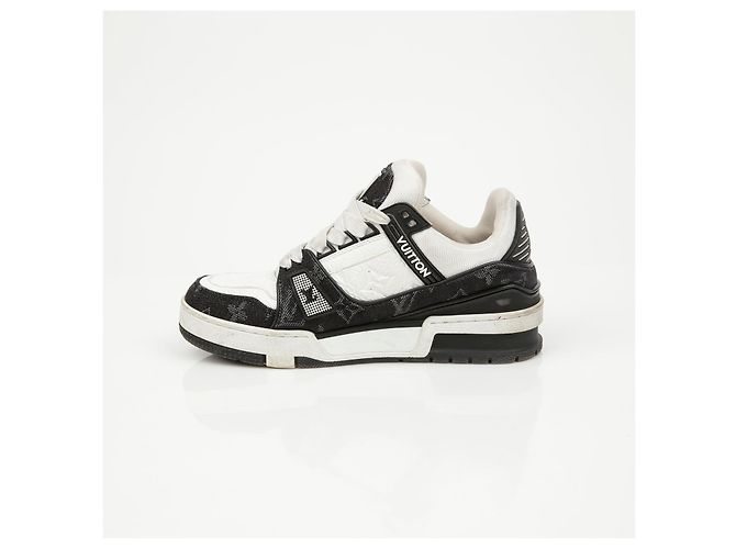 Louis Vuitton Trainer Sneaker Blau Leder Denim - Ansicht 10