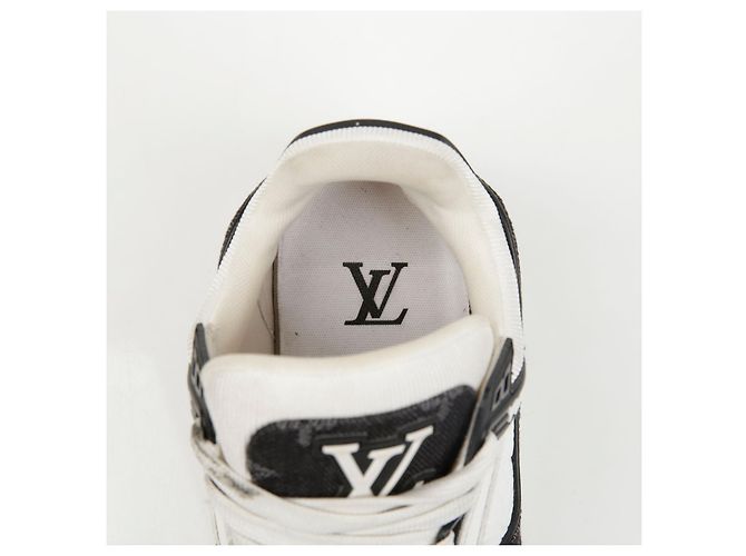 Louis Vuitton Trainer Sneaker Blau Leder Denim - Ansicht 14
