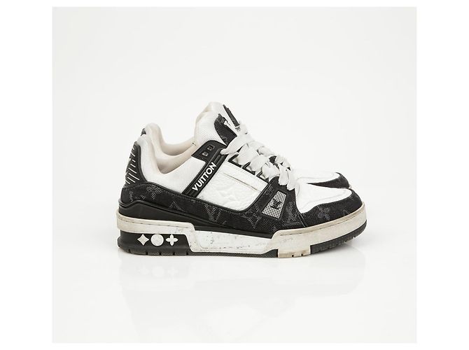 Louis Vuitton Trainer Sneaker Blau Leder Denim - Ansicht 2