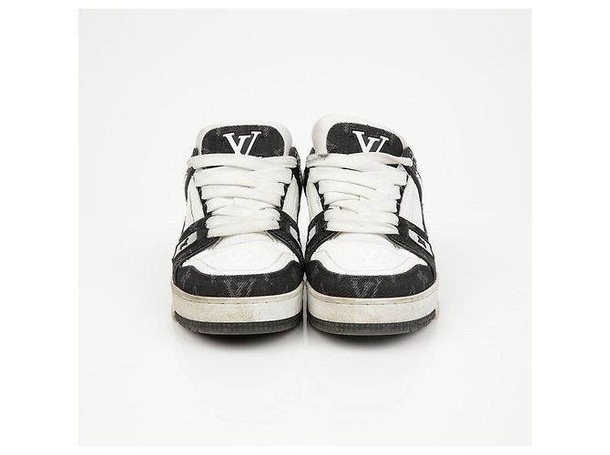 Louis Vuitton Trainer Sneaker Blau Leder Denim - Ansicht 4