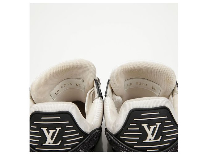 Louis Vuitton Trainer Sneaker Blau Leder Denim - Ansicht 8