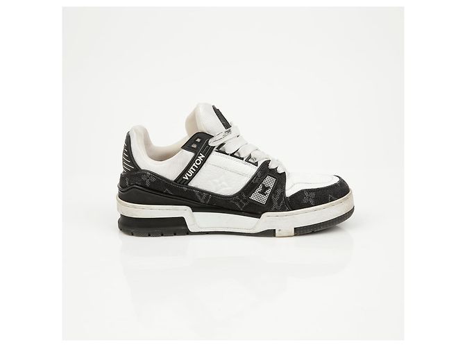Louis Vuitton Trainer Sneaker Blau Leder Denim - Ansicht 9