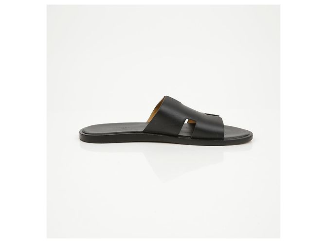 Hermès Pantofole Izmir in pelle nera - vista 9