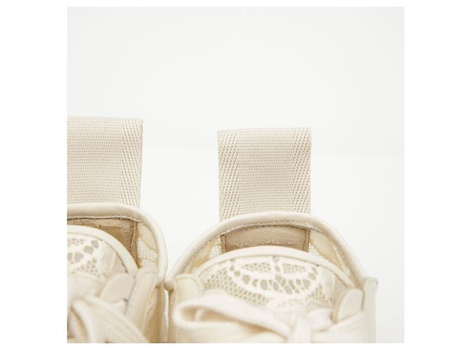 Chloé Sneakers basse in pizzo da donna Mild Beige - vista 6