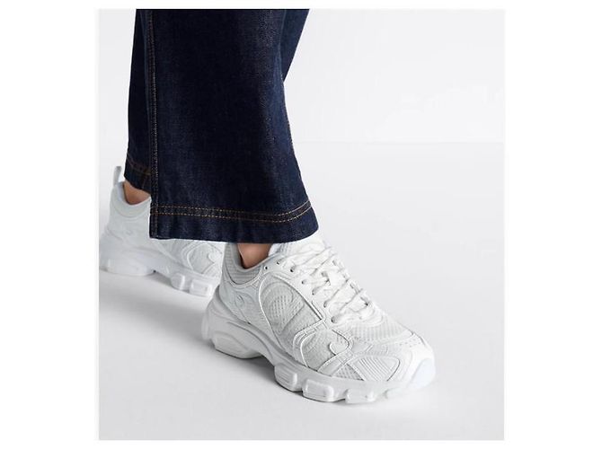 Dior Sneakers Chrono White Mesh - vista 4