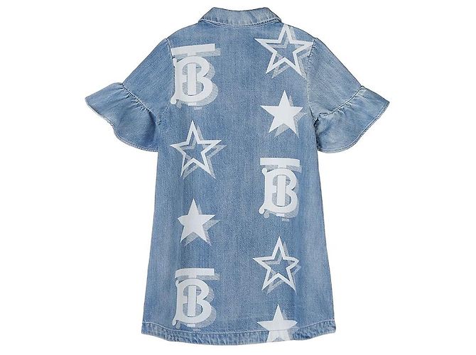 Burberry Abito in denim TB Star Print - vista 2