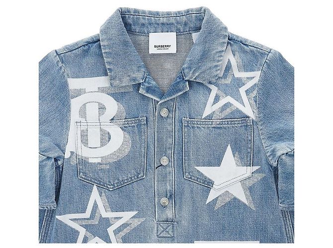 Burberry Abito in denim TB Star Print - vista 3