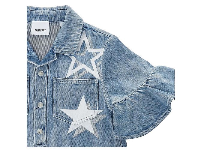 Burberry Abito in denim TB Star Print - vista 4
