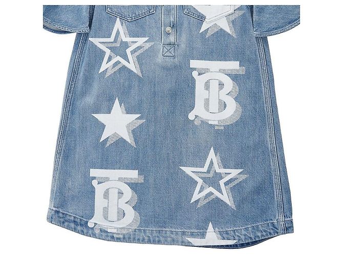 Burberry Abito in denim TB Star Print - vista 7