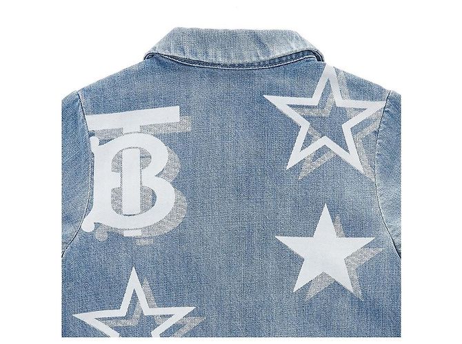 Burberry Abito in denim TB Star Print - vista 8