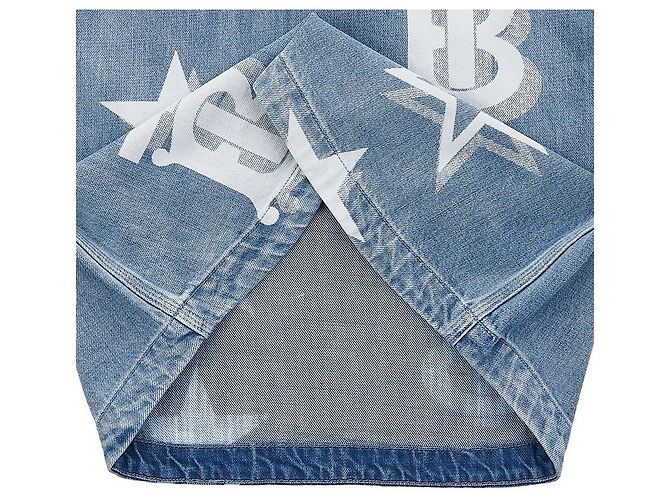 Burberry Abito in denim TB Star Print - vista 9
