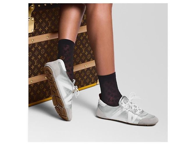 Louis Vuitton Sneakerina Silver Brown - Ansicht 7