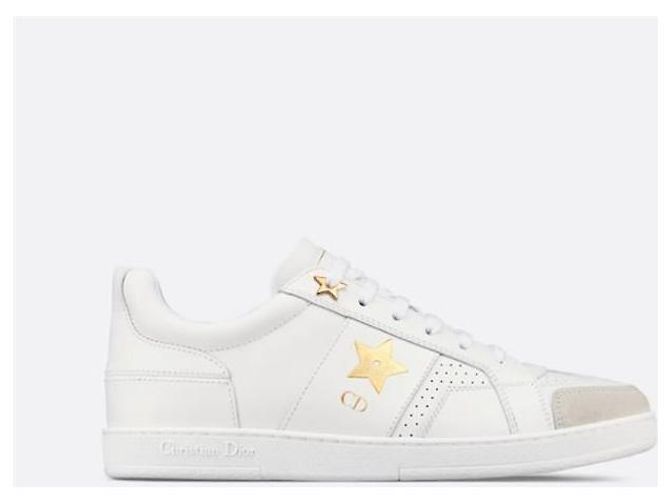Dior Star Sneakers White Gold Star - vista 3