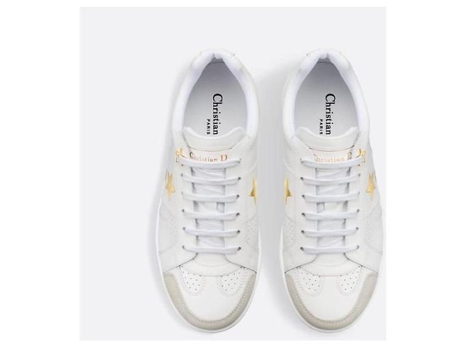 Dior Star Sneakers White Gold Star - vista 4