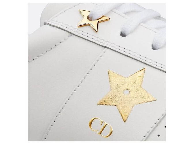 Dior Star Sneakers White Gold Star - vista 5