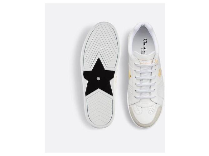 Dior Star Sneakers White Gold Star - vista 6