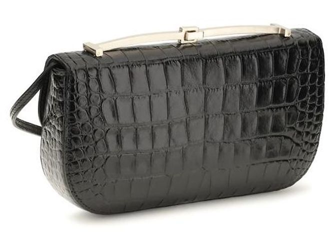 Tom Ford Borsa a tracolla Bos Taurus in pelle di vitello nera - vista 3