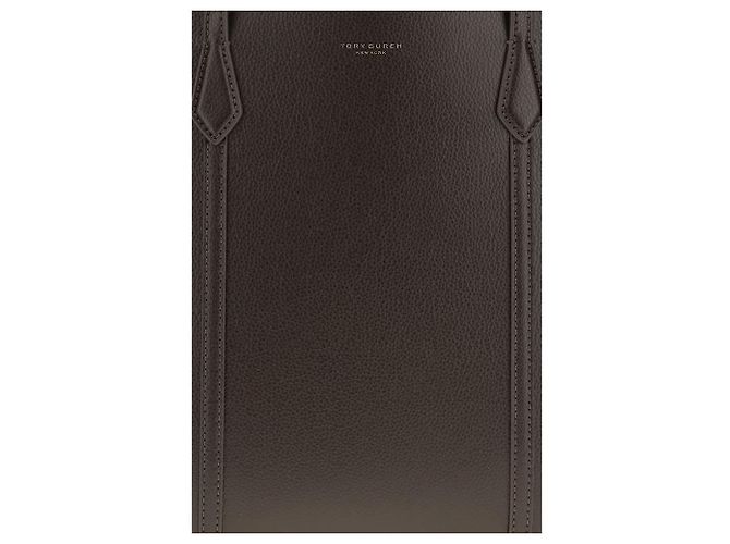 Tory Burch Sac à main Bos Taurus en cuir de veau marron - vue 4