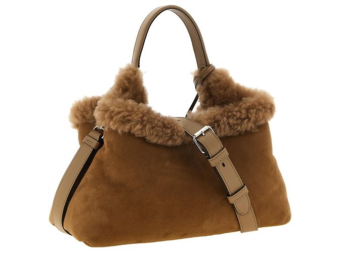 Tod's Borsa in lana merino marrone - vista 2