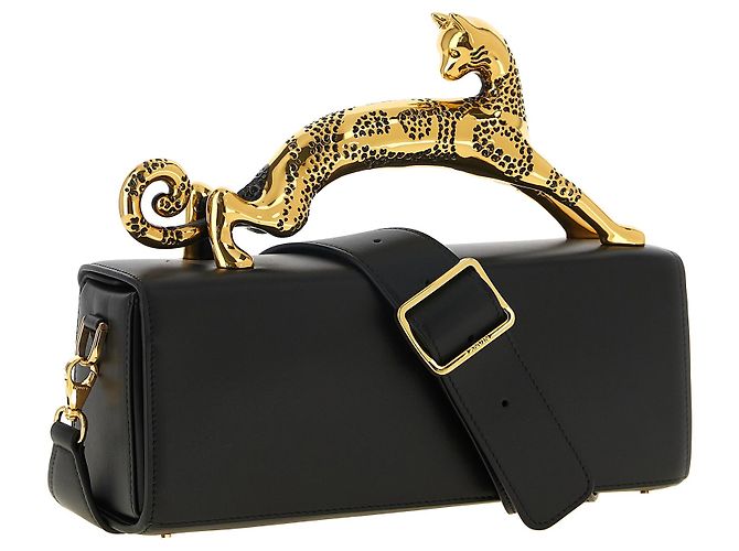 Lanvin Borsa in pelle di vitello nera - vista 2