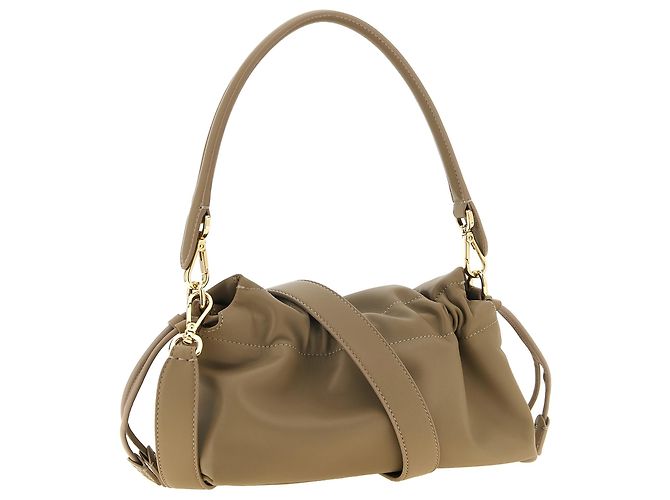 Fendi Borsa a mano in pelle di agnello beige - vista 2