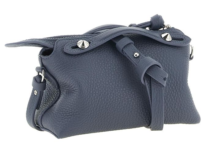 Fendi Clutch in pelle di vitello blu - vista 2