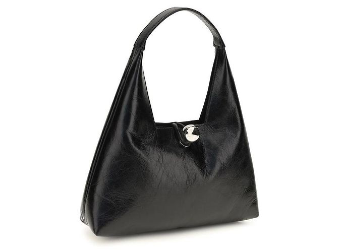 Marni Borsa a tracolla Bos Taurus in pelle di vitello nera - vista 2