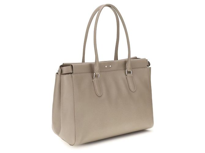 Fendi Borsa a tracolla Bos Taurus in pelle di vitello beige - vista 3