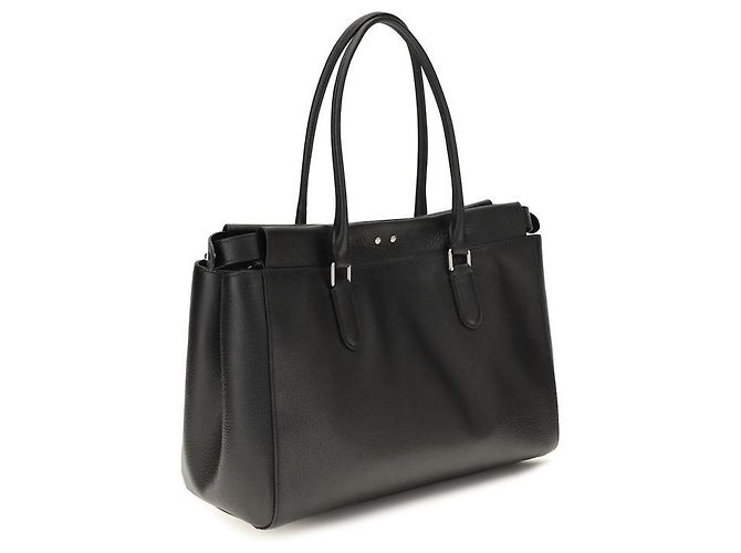 Fendi Borsa a tracolla Bos Taurus in pelle di vitello nera - vista 3