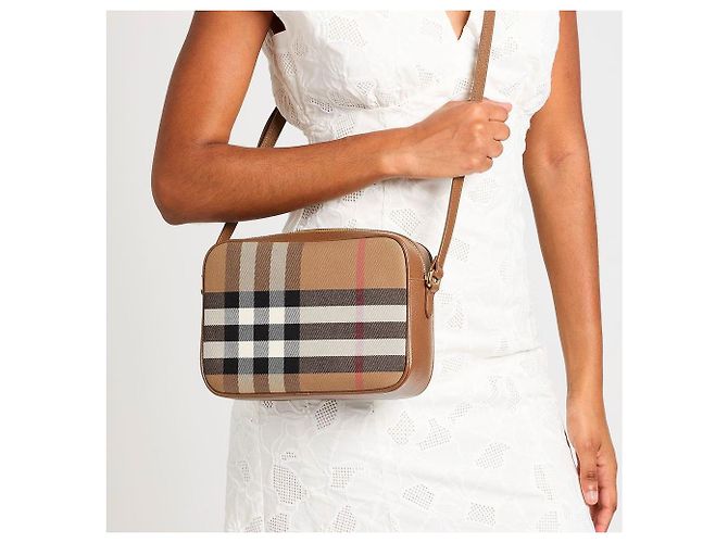 Burberry Borsa a tracolla in pelle marrone - vista 2