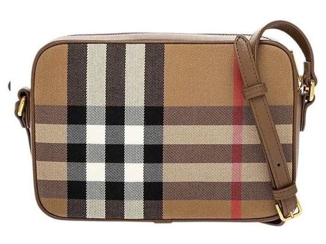 Burberry Borsa a tracolla in pelle marrone - vista 3