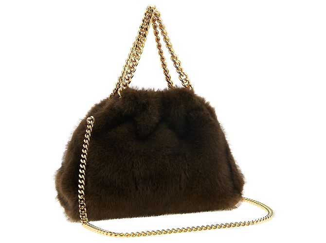 Stella Mc Cartney Borsa in poliestere marrone - vista 2
