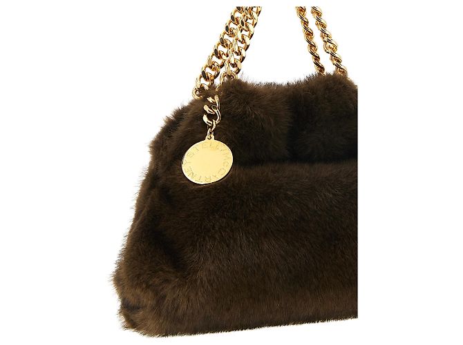 Stella Mc Cartney Borsa in poliestere marrone - vista 3