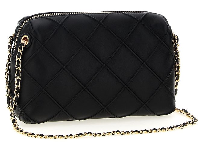 Tory Burch Borsa crossbody in pelle di agnello nera - vista 2