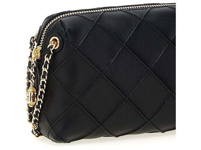 Tory Burch Borsa crossbody in pelle di agnello nera - vista 3