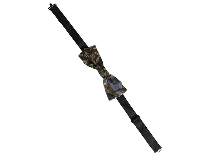 Dolce & Gabbana Papillon regolabile in jacquard multicolore da uomo - vista 2