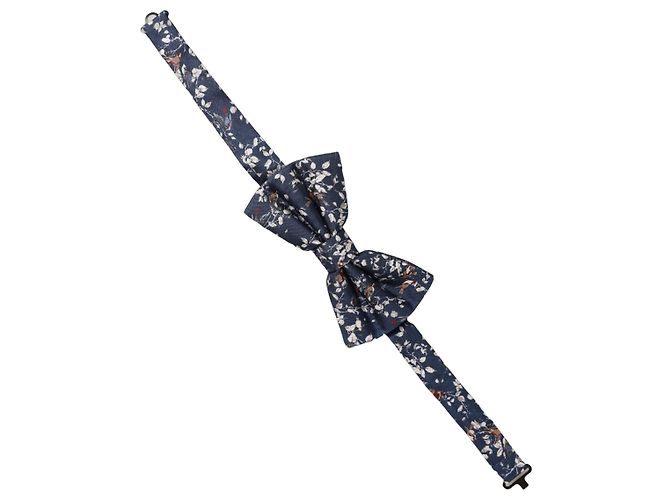 Dolce & Gabbana Papillon regolabile da uomo, blu navy floreale - vista 2