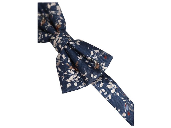 Dolce & Gabbana Papillon regolabile da uomo, blu navy floreale - vista 3
