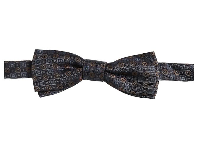 Dolce & Gabbana Papillon regolabile geometrico grigio scuro da uomo - vista 3