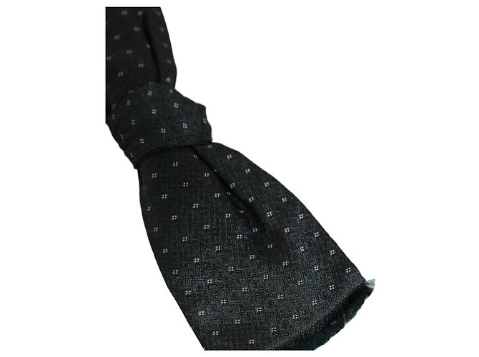 Dolce & Gabbana Men Green Patterned Adjustable Neck Papillon Bow Tie - view 4