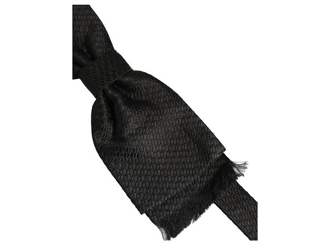 Dolce & Gabbana Papillon regolabile in seta grigio scuro da uomo - vista 3