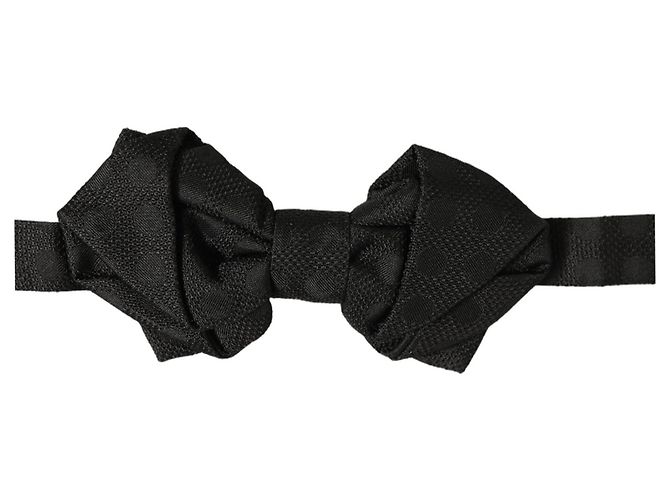 Dolce & Gabbana Papillon regolabile da uomo in % seta, nero - vista 3