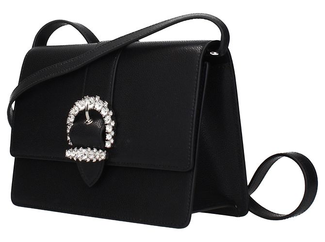 Jimmy Choo Borsa crossbody in pelle nera - vista 2