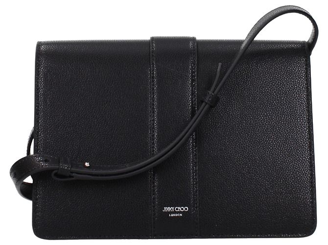 Jimmy Choo Borsa crossbody in pelle nera - vista 3