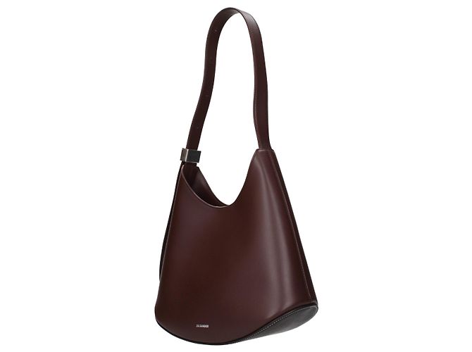 Jil Sander Borsa a tracolla in pelle rossa - vista 2