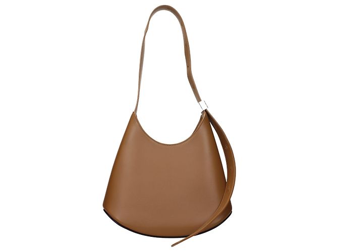 Jil Sander Schultertasche aus braunem Leder - Ansicht 3